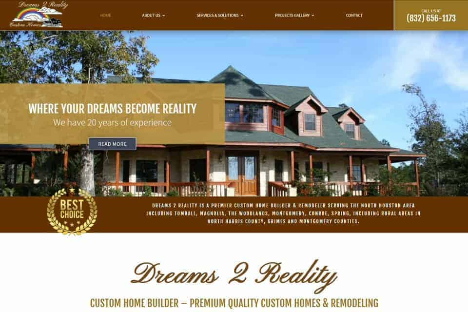 Dreams 2 Reality Custom Homes & Remodeling by Frosty Mobile Refrigeration